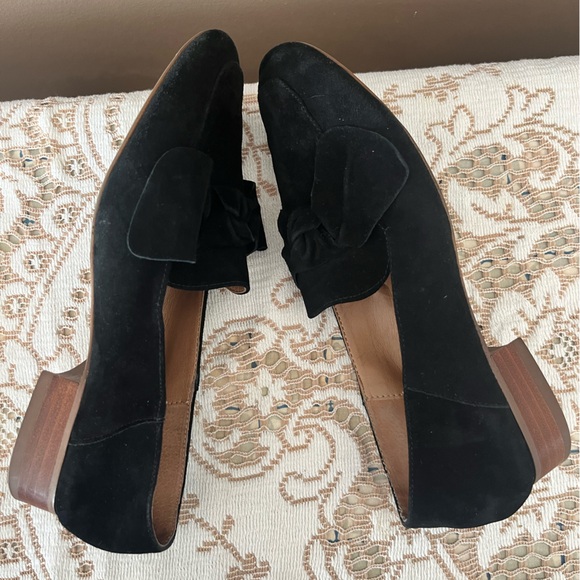 Franco Sarto Arthur Elegant Black Suede Loafers Size 7 - Picture 3 of 12